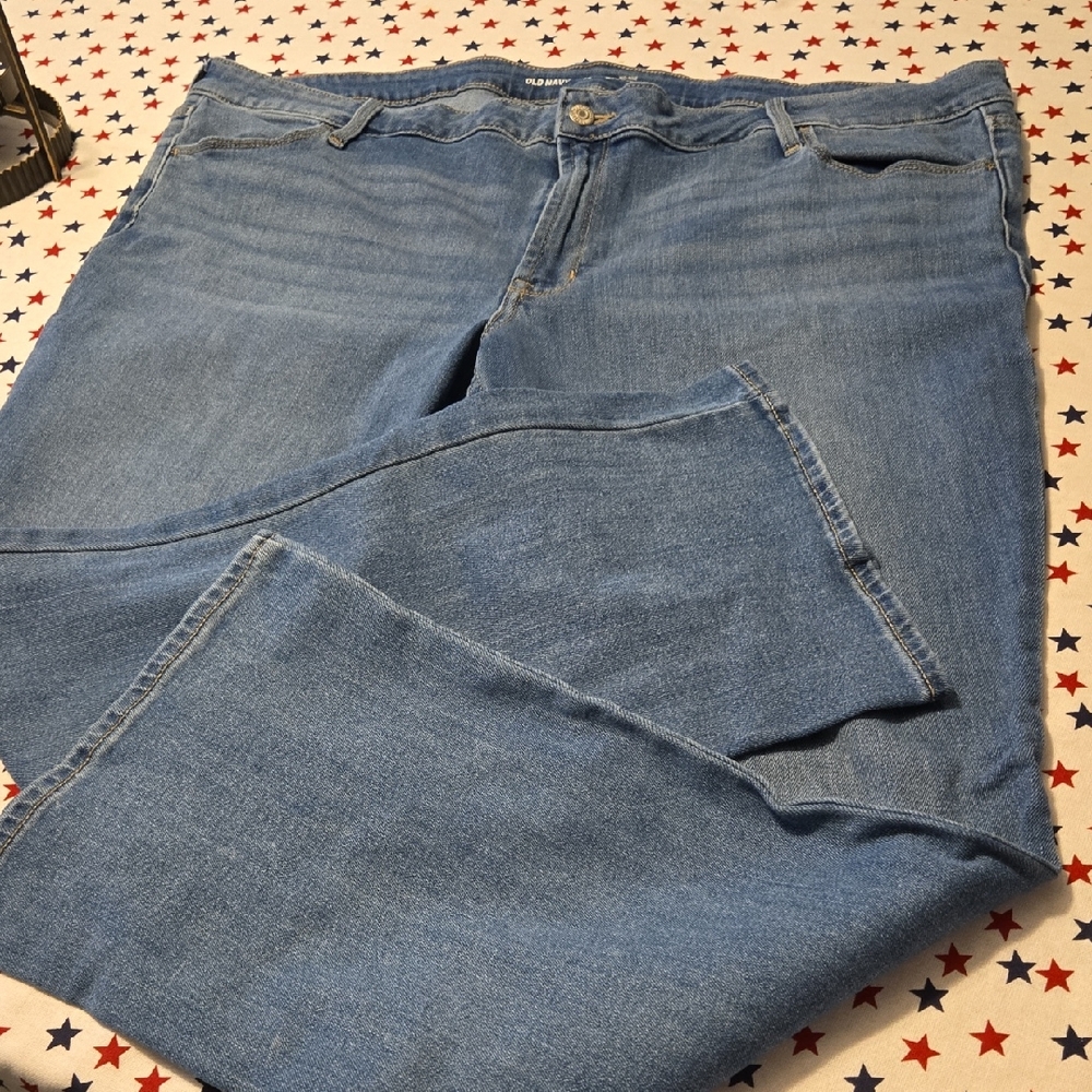 Old Navy Light Blue Flare & Wide Leg Jeans